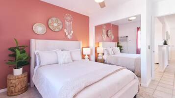 Iron/ironing board, WiFi, bed sheets