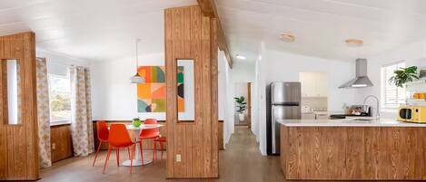 Microwave, oven, stovetop, coffee/tea maker