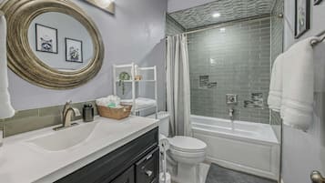 Hair dryer, towels