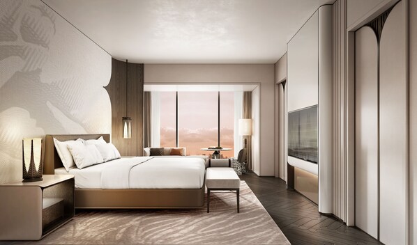 King Presidential Suite | Down duvets, in-room safe, desk, blackout curtains - Hilton Guangzhou Baiyun Airport (Guangzhou)