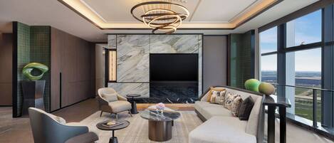 Presidential Suite, 1 King Bed | Minibar, desk, laptop workspace, blackout drapes