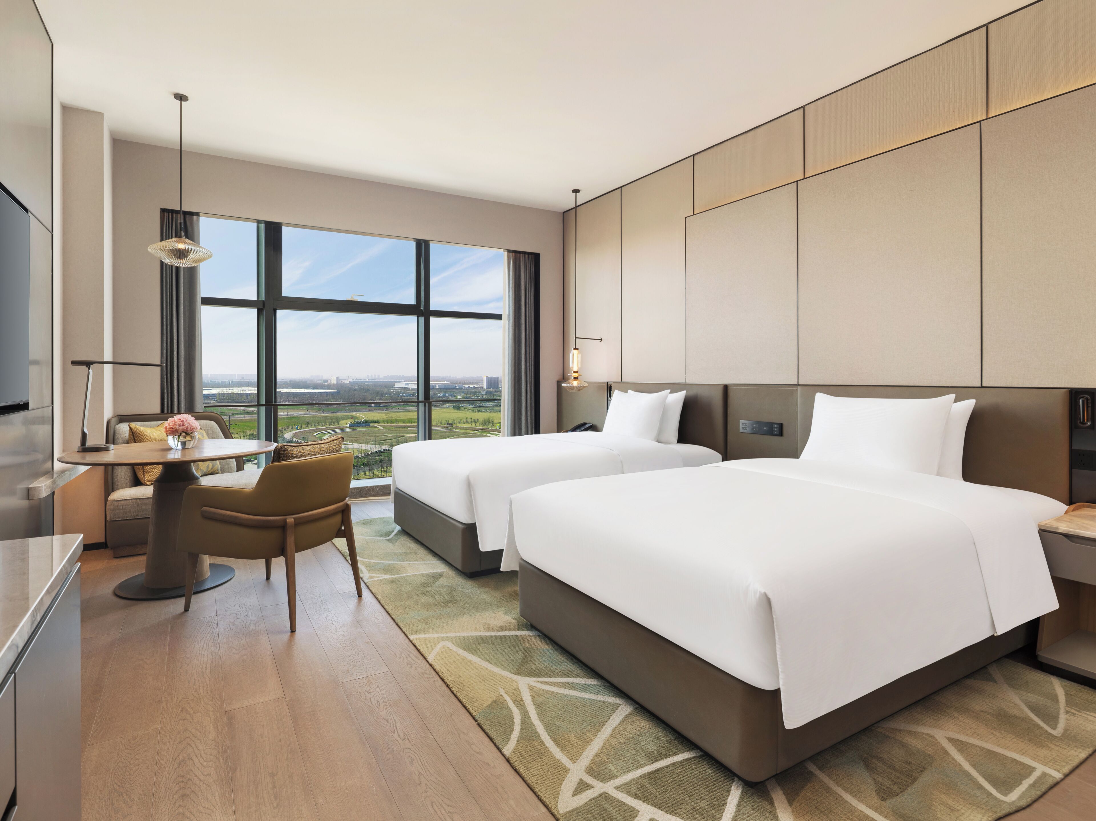 Værelse - 2 enkeltsenge - parkudsigt