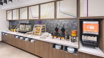 Free daily buffet breakfast