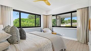 6 slaapkamers, een strijkplank/strijkijzer, wifi, beddengoed