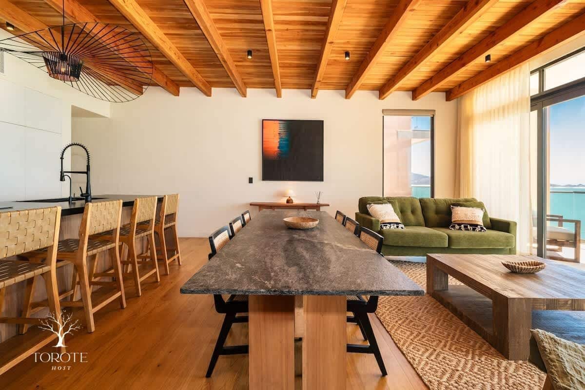 Family Penthouse, 3 Bedrooms, Beach View, Beachfront | Private kitchen