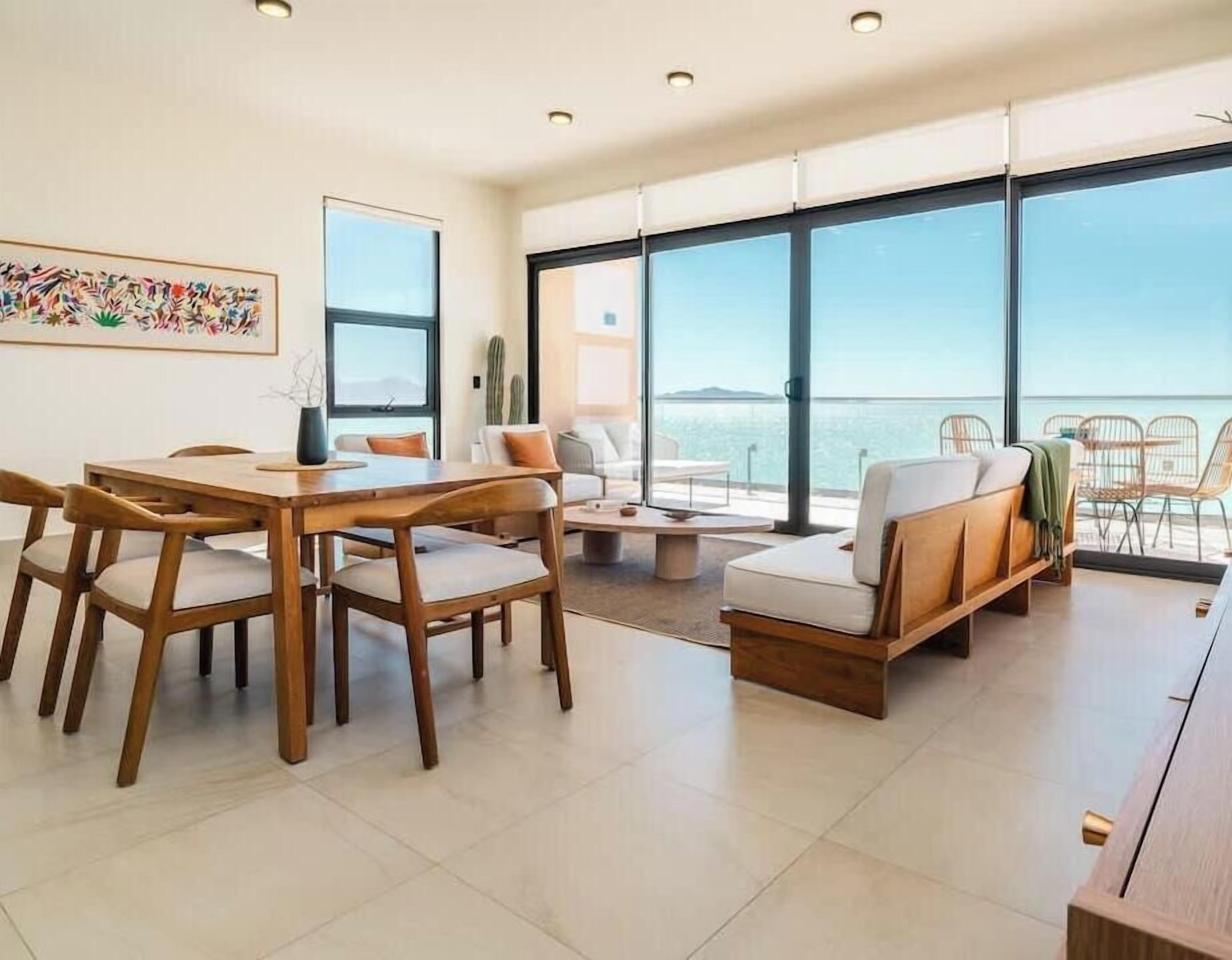 Family Penthouse, 3 Bedrooms, Balcony, Beach View | Living area | TV