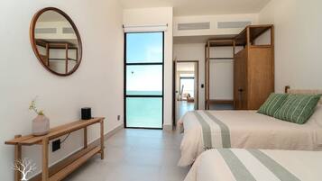 Family Penthouse, 3 Bedrooms, Balcony, Beach View | In-room safe, blackout drapes, free WiFi