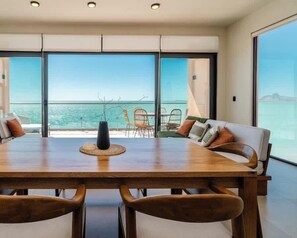 Penthouse Familial, 3 chambres, balcon, vue plage | Cuisine privée