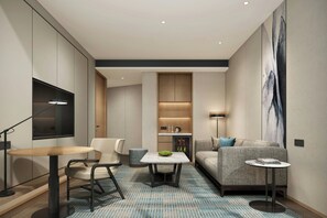 Junior Suite, 1 Katil Raja (King), City View | Ruang tamu