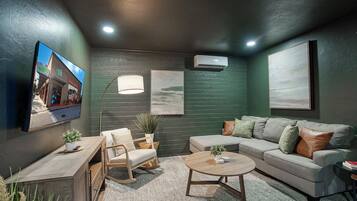 Smart TV, video games, ping pong, books