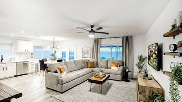 Een smart-tv, videogames, een tafeltennistafel en boeken