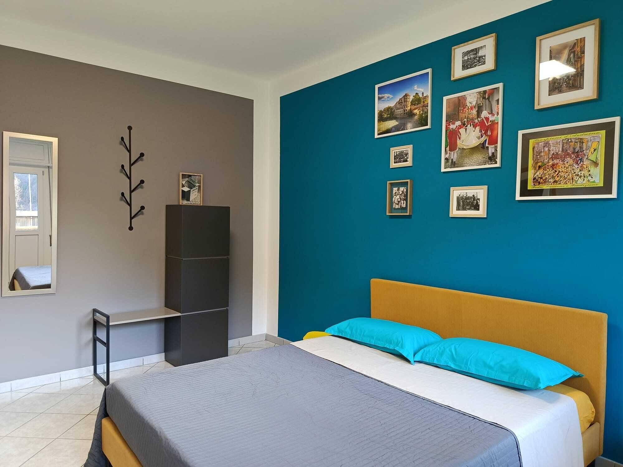 Dubbelrum - balkong - utsikt mot trädgården | Gratis wi-fi