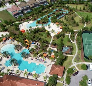 Pool - 5 bdrm Pet friendly, private pool, comm. waterpark (Davenport)