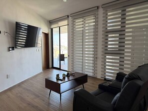 TV - Apartment with panoramic terrace overlooking the sea and the city (Mazatlán)