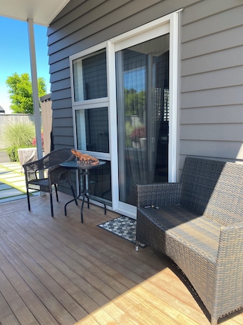 Terrace/patio. A quiet tranquil studio to rest or enjoy the local surroundings.