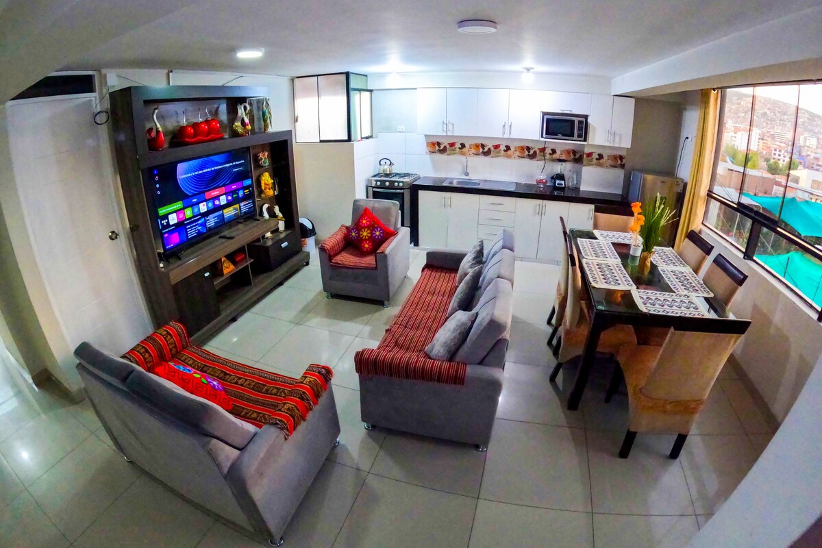 Comfort Apartment, City View | Private kitchen | Microwave, dishwasher, cookware/dishes/utensils