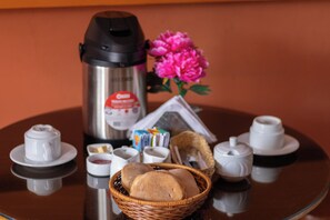 Kontinental frokost er inkludert hver dag