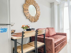 Standard Apartment | Living area - Good Place 1Br Vasanta Innopark Apartment (Cikarang)