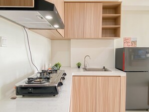 Standard Apartment | Private kitchen - Scandinavian Minimalist 2Br Apartment At Daan Mogot City (Jakarta)