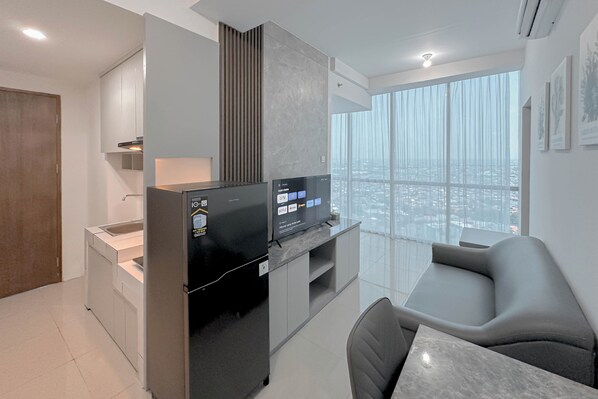 Standard Apartment | Living area - Combined Grey Toned 2Br Apartment At The City Square Surabaya (Surabaya)