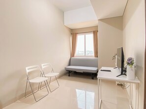 Living area - Cream Tone 1Br At Royal Sentul Park Apartment (Bogor)