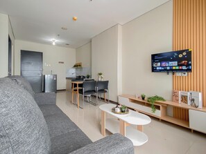 Living area - Standard 2Br Near Station At Nifarro Park Apartment (Jakarta)