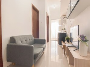 Standard Apartment | Living area - Basic Style And Compact 2Br Apartment At Vittoria Residence (Jakarta)