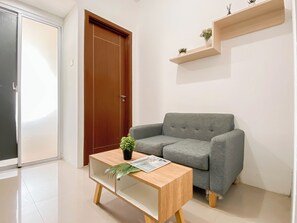 Standard Apartment | Living area - Basic Look 1 Br At Vittoria Residence Apartment (Jakarta)