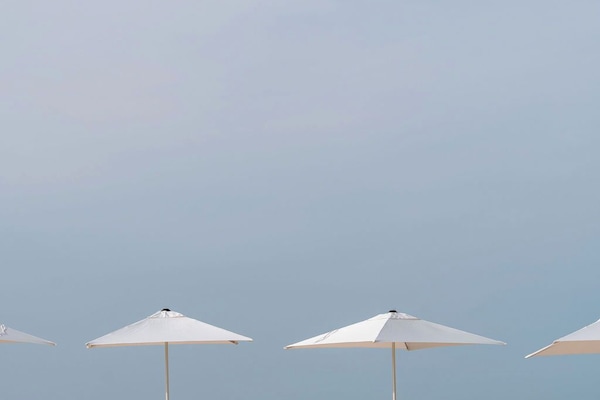 Private beach, beach towels
