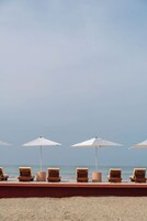 Playa privada, toallas de playa