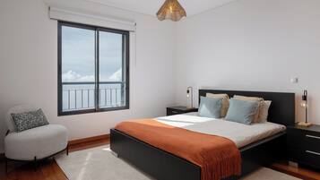 1 slaapkamer, een strijkplank/strijkijzer, wifi, beddengoed