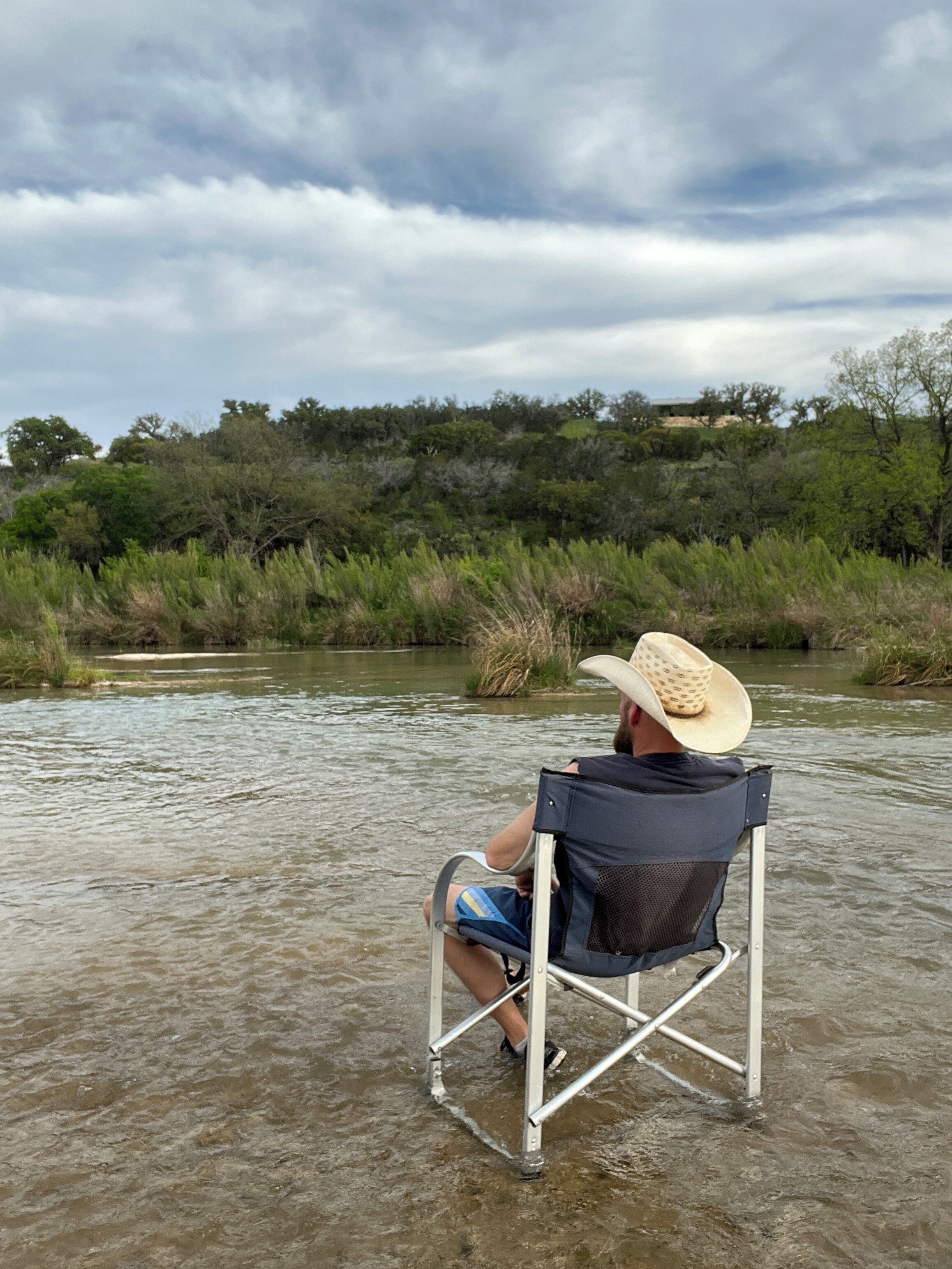 Bring a chair and sit in the river.