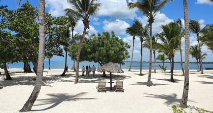 Elegant Beachfront, ground floor condo w/Ocean View from main BR and LR.