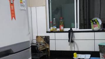 Apartment, 1 Queen Bed with Sofa bed, Air conditioning, City View | Private kitchen