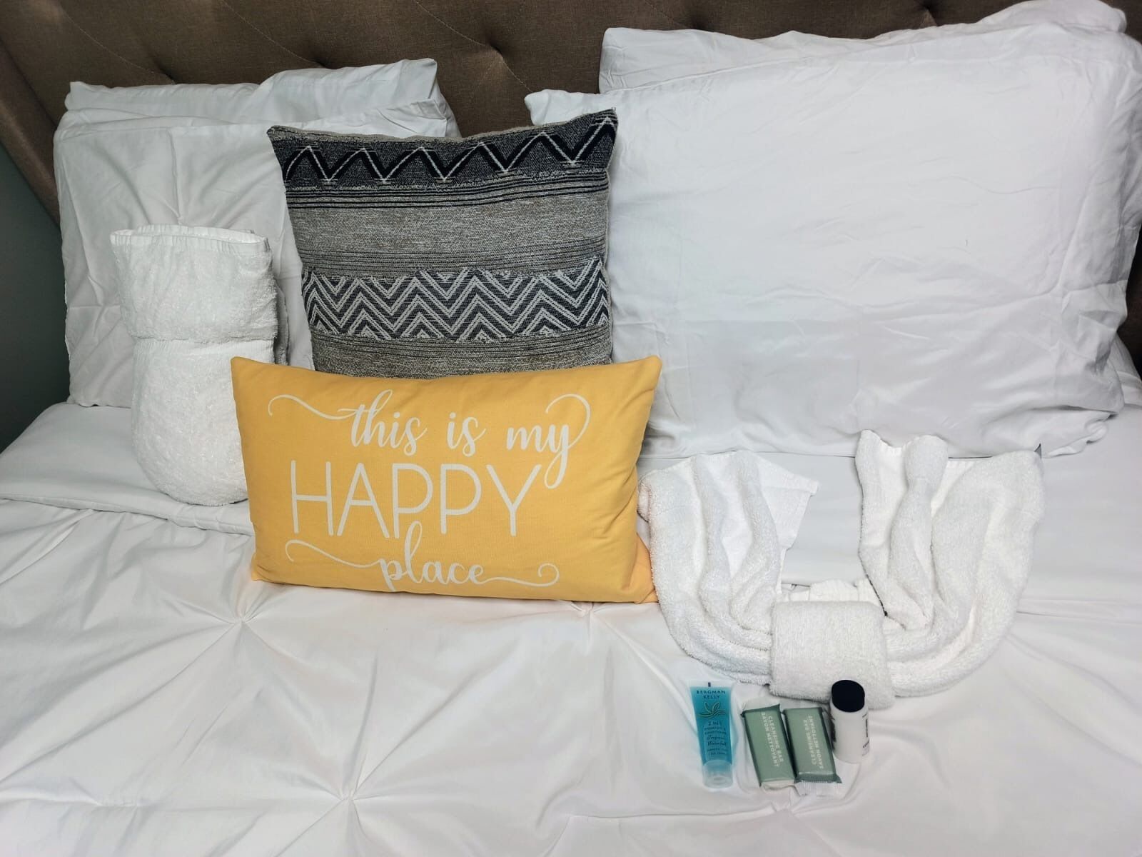 Regadera, secadora de cabello, toallas, jabón 