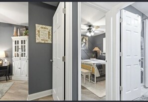 2 عدّة غرف نوم ومكواة/لوح كي وواي فاي مجانًا وملاءات أسرّة