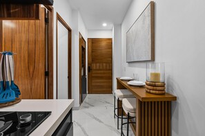 Fridge, microwave, oven, stovetop - Modern Cozy Studio | Steps from Romantic Zone (Puerto Vallarta)