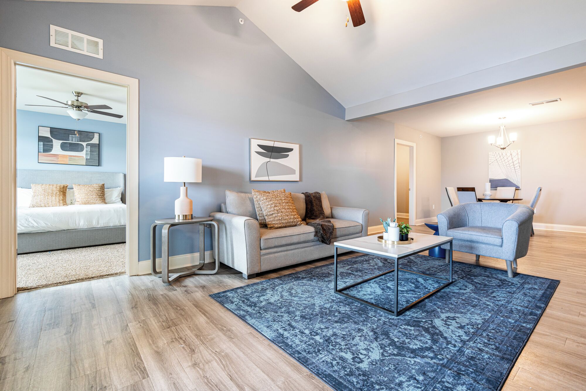 Apartment (2 Bedrooms) | Living room | 50-inch TV with digital channels