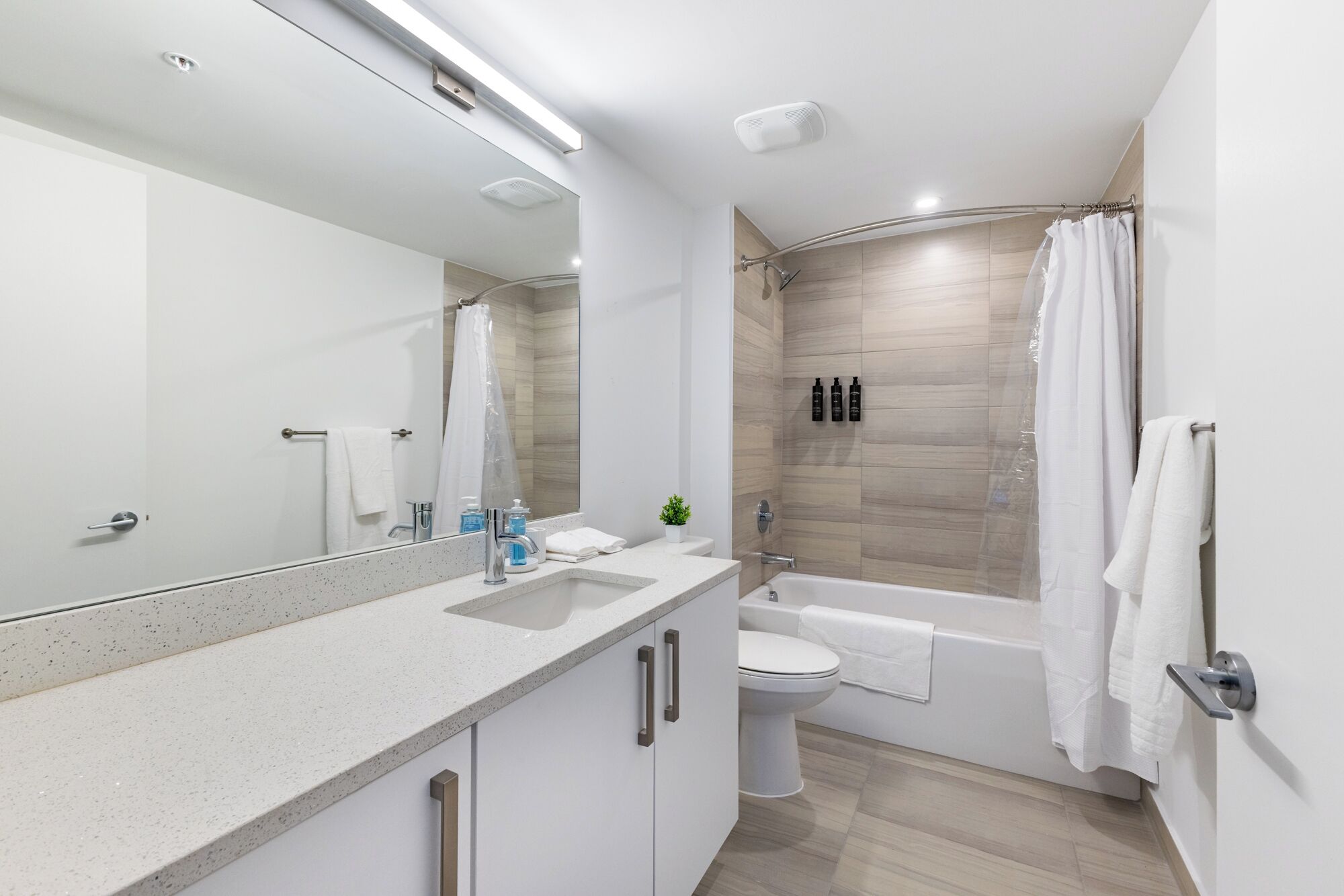 Apartment (1 Bedroom) | Bathroom | Free toiletries, hair dryer, towels, soap