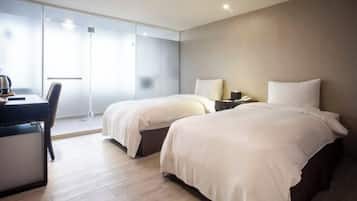 Down comforters, desk