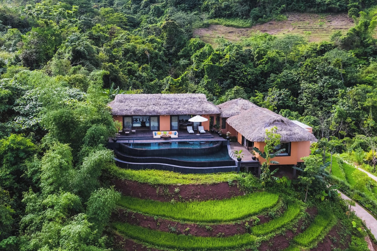 Villa - 2 soveværelser - privat pool | Gratis minibar, pengeskab på værelset, skrivebord, mørklægningsgardiner