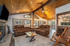 智能电视、壁炉、电子游戏