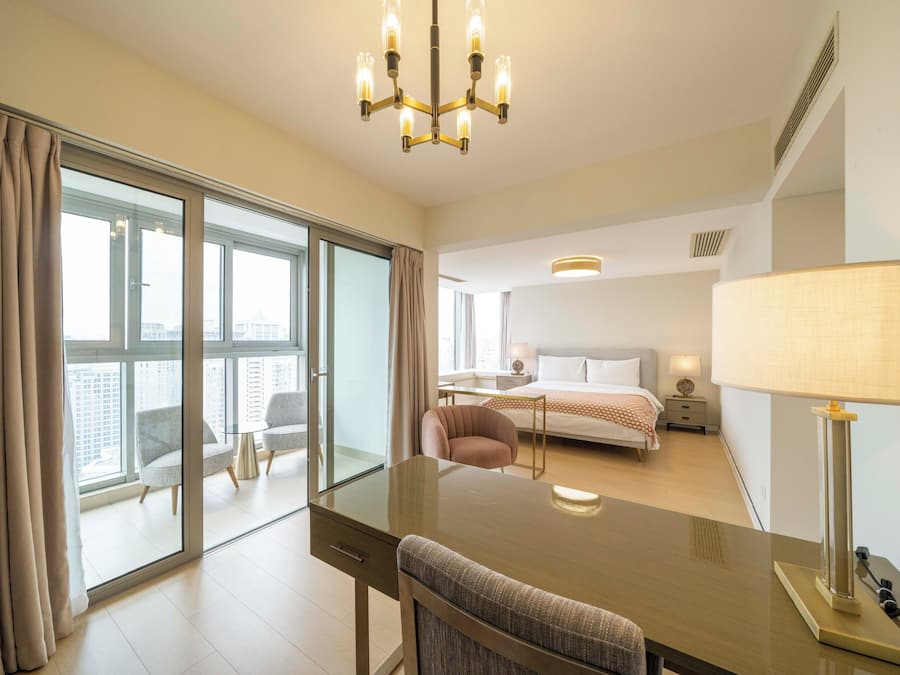 Superior Apartment, 3 Bedrooms, Balcony, City View | Blackout drapes, iron/ironing board, WiFi (free)