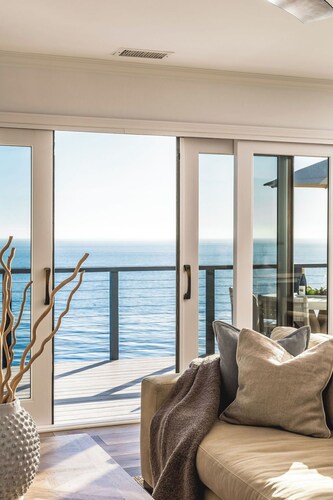 Ocean Views Stun at this Coastal Water's Edge Home