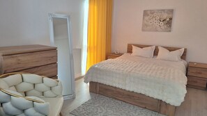 1 室のベッドルーム、アイロン / アイロン台、WiFi、ベッドシーツ