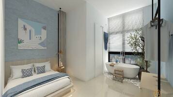 Premium-Suite | Individuell dekoriert, individuell eingerichtet, Schreibtisch