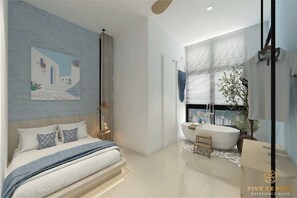 جناح بريميم | بديكورات فريدة لكل غرفة وطراز فريد لكل وحدة ومكتب وستائر تعتيم