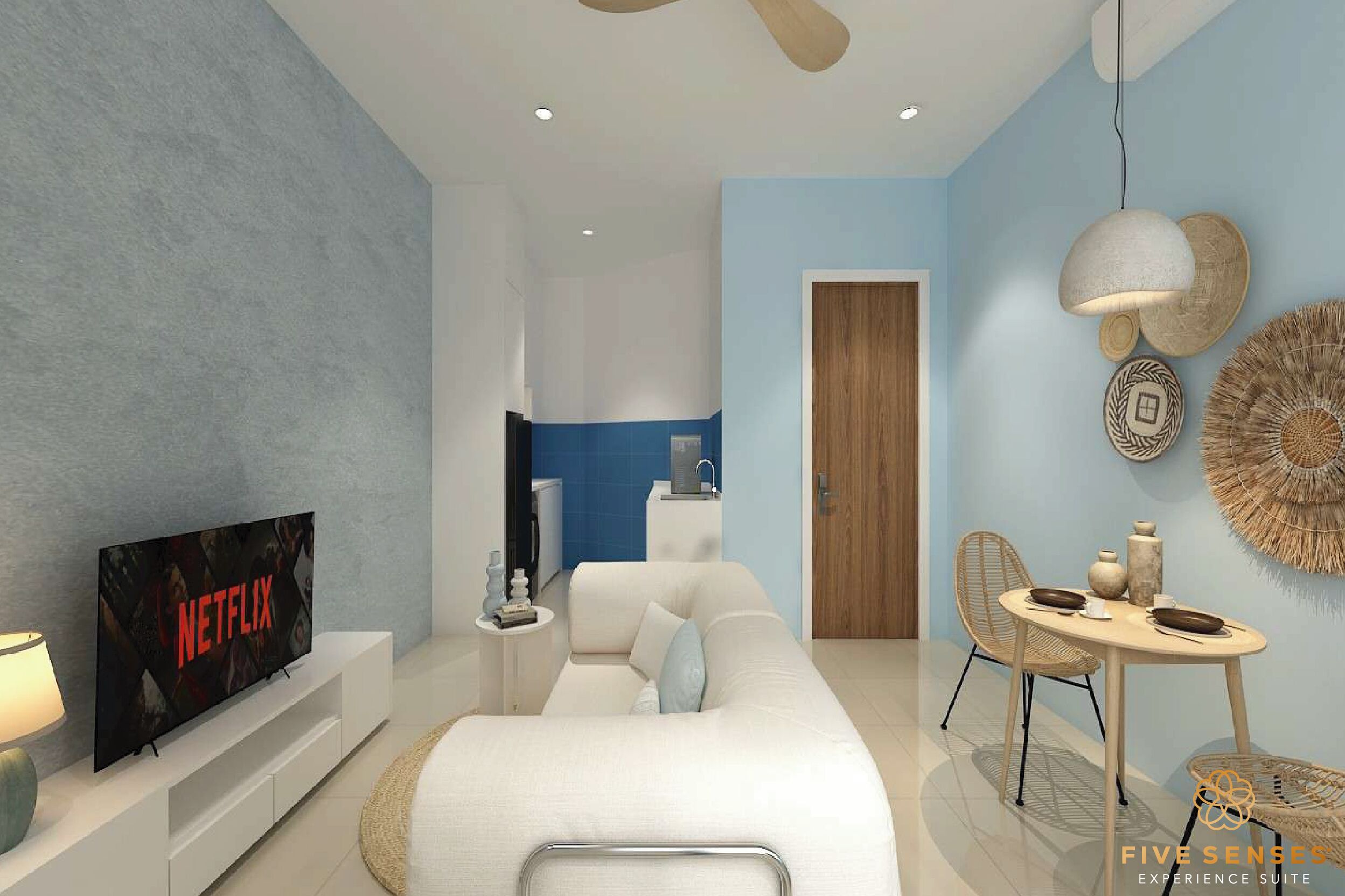 Chambre Premium, balcon, vue mer | Coin séjour