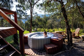 Cabana luxo, para não fumantes, vista para a montanha | Terraço/pátio
