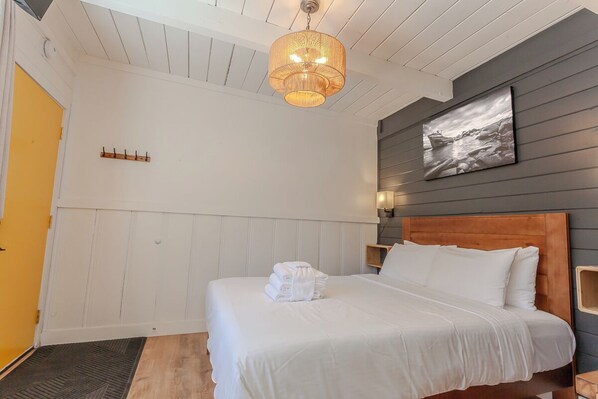 1 غرفة نوم ومكتب وواي فاي وملاءات أسرّة